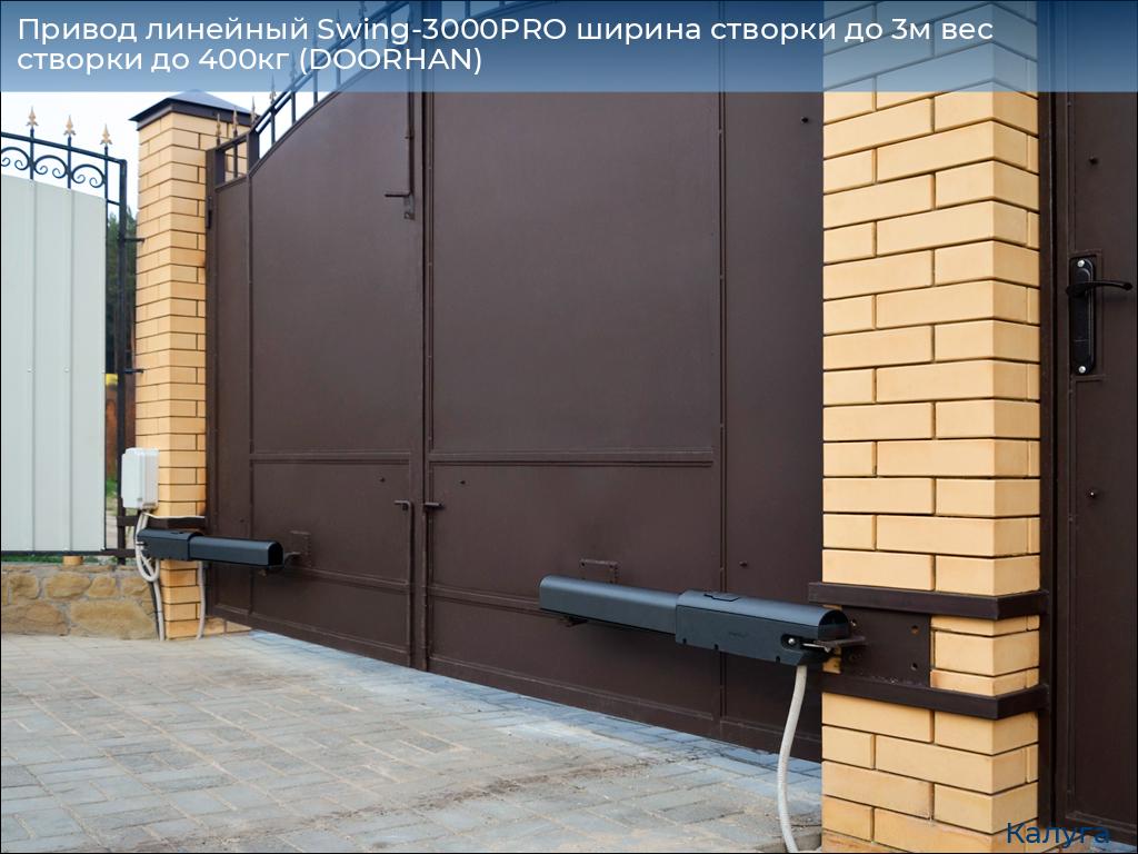 Привод линейный Swing-3000PRO ширина cтворки до 3м вес створки до 400кг (DOORHAN), kaluga.doorhan.ru