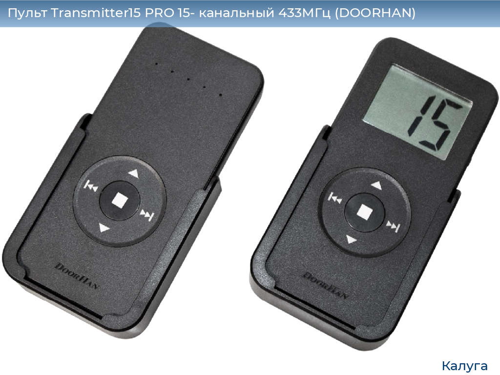 Пульт Transmitter15 PRO 15- канальный 433МГц (DOORHAN), kaluga.doorhan.ru